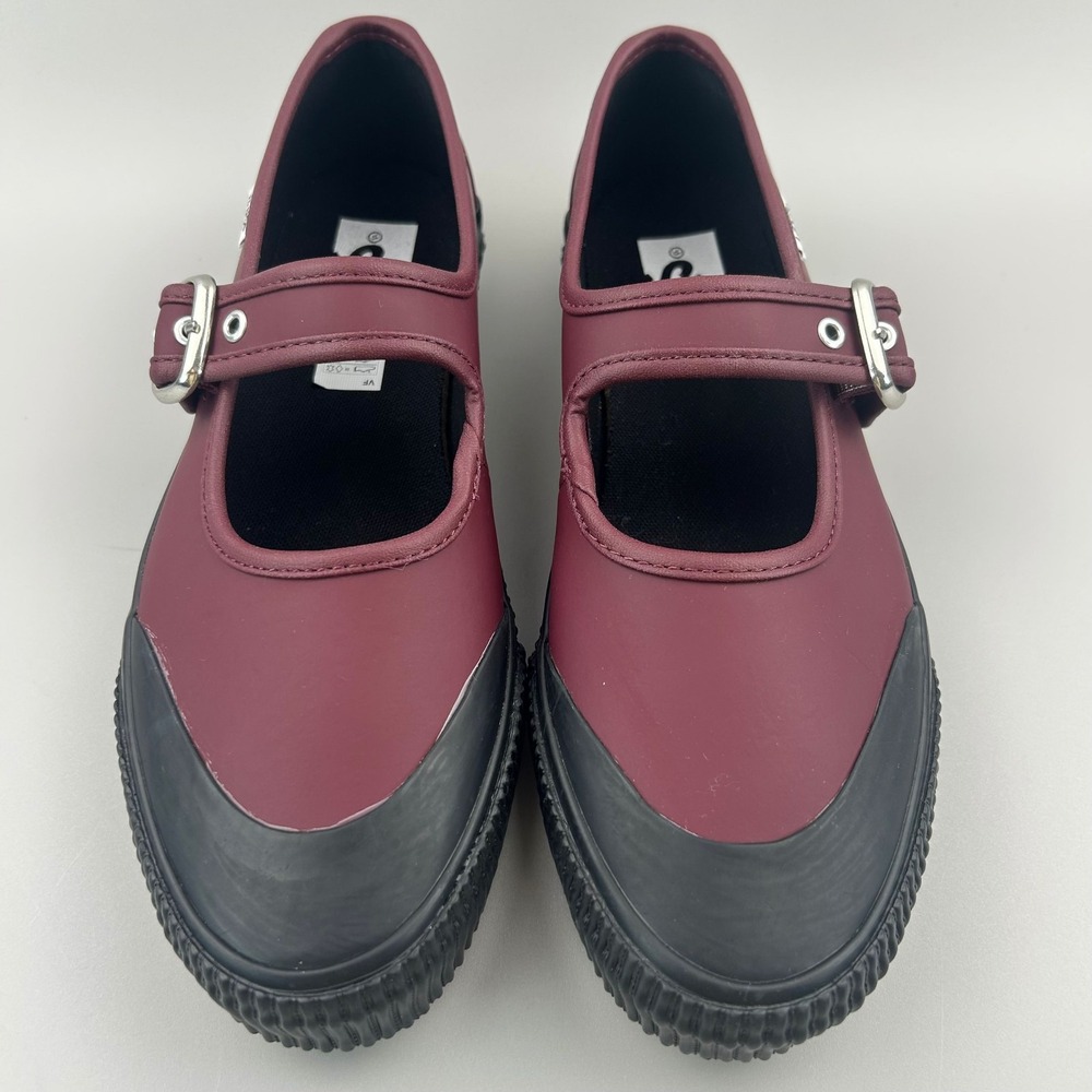 Vans Premium Mary Jane 93 Women Size 8 Royale Burgundy Leather Buckle Shoes NEW
